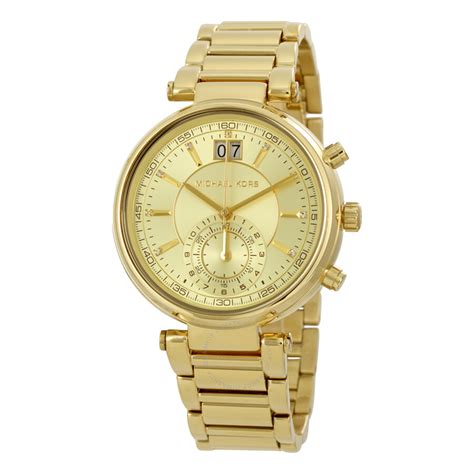 michael kors mk 6362 silver|Women's Michael Kors Sawyer Gold Steel Chronograph Watch .